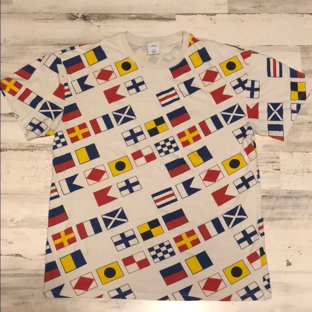 Urban Outfitters Nautical flag Large t shirt
